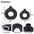 thumbnail image 7 of Black Ceramic Donut Vases Set of 2, Modern Farmhouse Home Decor Vases for Table, Mantel, Bookshelf, Boho Decorative Vases, Fireplace & Living Room Decor, 7 of 7