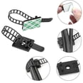 thumbnail image 2 of 100 clips para cables, organizadores de cables flexibles, autoadhesivos, de nailon ajustables., 2 of 5
