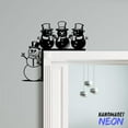 thumbnail image 2 of Handmadetneonsign Snowman Door Corner Sign, Snowman Christmas Metal Door Topper, Snowman Door Trim, Xmas Gift Wall Decor 81913, 2 of 3