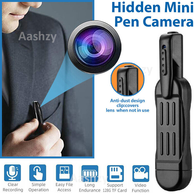 1080P HD Video Recorder Body Portable Nanny Cam Mini Pocket Pen Camera