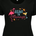 thumbnail image 4 of Inktastic Ready to Flamingle- Flamingo Party Women's Plus Size T-Shirt, 4 of 5