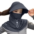 thumbnail image 1 of Windproof Hat Windproof Face Mask Casual and Fashionable Solid Color Ice Silk Sunscreen Mask and Hat for Head, Face, and Neck Protection, 1 of 5