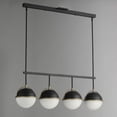 thumbnail image 2 of 12414SWBKWBR-Maxim Lighting-Duke - 4 Light Linear Pendant-14.75 Inches Tall and 8.75 Inches Wide-Black/Weathered Brass Finish, 2 of 5