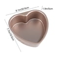 thumbnail image 3 of Heart-Shaped Cake Pan with Removable Bottom | 8 Inch Baking Pan for Cheesecakes & Desserts | Carbon Steel Springform Pan for Home Bakers | Non-Stick Cake Mold for Chiffon Cakes & Brownies, 3 of 6