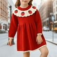 thumbnail image 2 of RMGVDSD Girls Sweater Dress Child Girls Dresses Cute Strawberry Long Sleeve Knitted Dress Kids Casual Sundress Spring Clothes Formal Party Dresses, 2 of 4