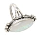 thumbnail image 3 of Anillo de piedras preciosas de imitación para mujer, aleación de moda, Retro, brillante, anillo con purpurina, regalo de vacaciones, accesorio de joyería, 3 of 5