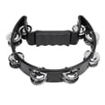 thumbnail image 2 of Tambourine Jingle, Easy Using Sturdy Non Slip Handle Half Moon Musical Tambourine  for Dances, 2 of 7
