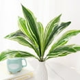 thumbnail image 6 of 12 Pcs Artificial Tropical Leaves - Faux Turtle Leaf and Large Palm Tree Imitation for Home, Kitchen, Party, Wedding Decor - Perfect for Flower Arrangement and Planter Box Decorations, 6 of 8
