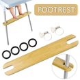 thumbnail image 1 of Wooden Footrest High Chair Footrest Comfortable Support For 4.2cm Long Chair Best Gift, 1 of 4