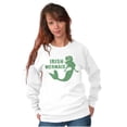 thumbnail image 5 of St Patrick's Day Irish Mermaid Women Crewneck Sweatshirt Brisco Brands S, 5 of 6