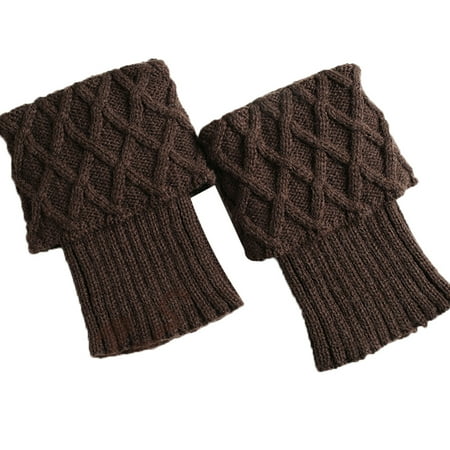

1 Pair Women Crochet Boot Cuffs Warmers Winter Leg Socks Knit Boot Toppers