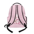 thumbnail image 2 of Xoenoiee Pink Axolotl Milk Tea Floral Pattern Kids Backpack for Girls Elementary Students Bookbag Middle School Bag Lightweight Waterproof Children Travel Bag Backpacks Laptop Bag, 17 Inch, 2 of 7