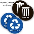 thumbnail image 6 of Assured Signs Recycle Sticker for Trash Can | 5 by 5" | 2 Pack | Blue & Black Vinyl - Ideal Recycling Stickers For Bin, 6 of 8