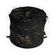 thumbnail image 4 of Papelera de reciclaje con cerradura de clavo de tierra, papelera plegable para acampar camuflaje negro, 4 of 9