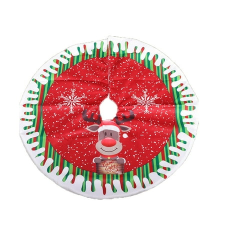 

Veki Christmas Tree Skirt Red Christmas Tree Ornament White Soft Plush Christmas Tree Mat With Snow Pattern For Decorating Holiday Parties 47 Blanket under 20