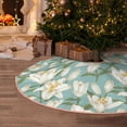 thumbnail image 5 of Sikiie Lilies Flowers Nativity Christmas Tree Skirt, Jesus Christian Winter Holiday Tree Mat Decoration(30-48IN)48", 5 of 6