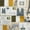 Brown, variant on oneOone Polyester Lycra Gamboge Yellow Fabric Paris Postcard Quilting Supplies Print Sewing Fabric By The Yard 56 Inch Wide