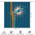 thumbnail image 2 of Miami 4 Pcs Shower Curtain Set with Non-Slip Rug, Toilet Lid Cover and Bath Mat, Shower Curtain with 12 Hooks, Waterproof Football Shower Curtains for Bathroom Decor, 2 of 6
