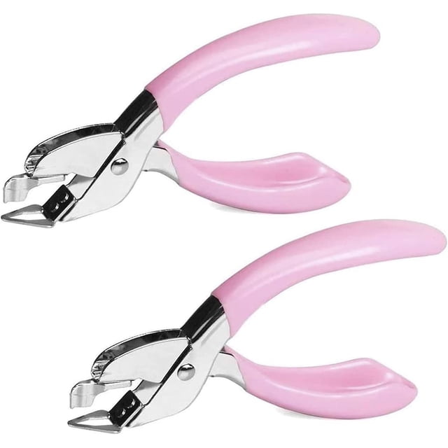 Staple Removers 2 Pieces Dedicated Staple Remover Tool with Non-Slip Handle Staple Remover for Family School Office Use Lightweight Portable Staple Ex