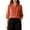 Orange, variant on Aeguzox Womens Blouses Mandarin Collar with Partial Button Front and Embroidered Accents,Sizes M-4XL