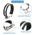 thumbnail image 3 of Uxcell T-Bolt Hose Clamp 2Pack 92-97mm Rubber Cushion Metal Intake Intercooler Clamps, 3 of 4