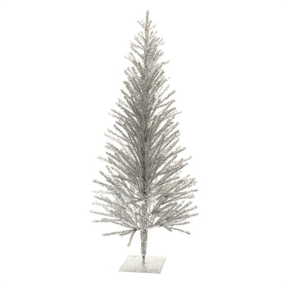 Melrose Tinsel Pine Artificial Christmas Tree - 4’ - Unlit