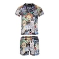 thumbnail image 5 of The Cuphead Show Boys 2-Piece Swimsuit Set, Short Sleeve Rash Guard & Swim Trunks, 5 of 7