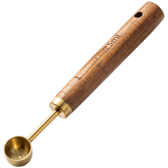 Stainless Steel Measuring Spoons and Cups 8 Piece Set with Walnut Handle