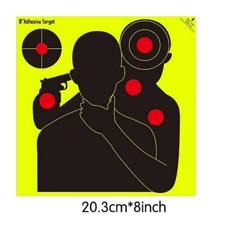 9 Types 10pcs/Set 8 Inch High Visibility Adhesive Shooting Target Stickers Reactive Hunting Shooting Training Paper NZ4
