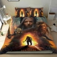 thumbnail image 1 of El Hombre del Norte Conjunto de sábanas temático, trío de piezas, cómodo y amigable con la piel, diseño único, regalo de decoración para el hogar para familiares, amigos y fans, 90 cm * 190 cm, 1 of 6
