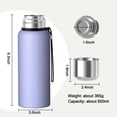thumbnail image 7 of Modern 20oz Stainless Steel Thermal Bottle with Tea Filter and Cup Lid, Vacuum Insulated Coffee Mug with 316L Inner Liner, Leakproof Travel Thermos for Office, Commute & Outdoor, 7 of 7