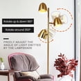 thumbnail image 4 of FINE MAKER 3 light tree shaped floor lamp, living room office high pole lamp,   gold floor lamp, 4 of 13