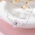 thumbnail image 3 of Collier Pendentif Bijoux Fleur de Cerisier Collier Charme Collier pour Femmes, 3 of 7