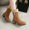 thumbnail image 2 of Women's Winter Boots, Ankle Boots with Chunky Heel for Warm & Comfortable Snow Outdoor Wear, 2 of 9
