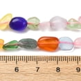 thumbnail image 5 of Cat Eye Beads Strands Nuggets Colorful 6.5~10x5~7x4~6.5mm Hole: 1mm 46~53pcs/strand 15.16''~15.75''(38.5~40cm), 5 of 5