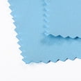 thumbnail image 2 of Suede Fabric Square Silver Polishing Cloth Jewelry Cleaning Cloth 925 Sterling Silver Anti-Tarnish Cleaner Light Sky Blue 78.5x78.5x0.2mm 100pc, 2 of 3