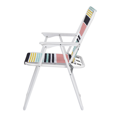 thumbnail image 4 of GZXS Portable Folding Chair, Outdoor Camping Chair, Lightweight Beach Chair for Lawn, Deck, Poolside, Colorful Stripes, 4 of 9