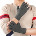 thumbnail image 2 of Indoor sports non-slip nursing gloves rehabilitation training dispensing fingerless hemp Gray pressure gloves, 2 of 4