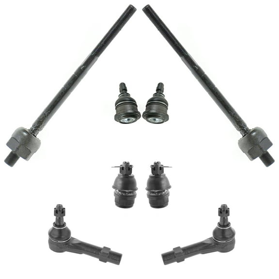 TRQ 8 pc Steering & Suspension Kit Ball Joints w/ Tie Rod Ends for Fords Mazda PSA63465