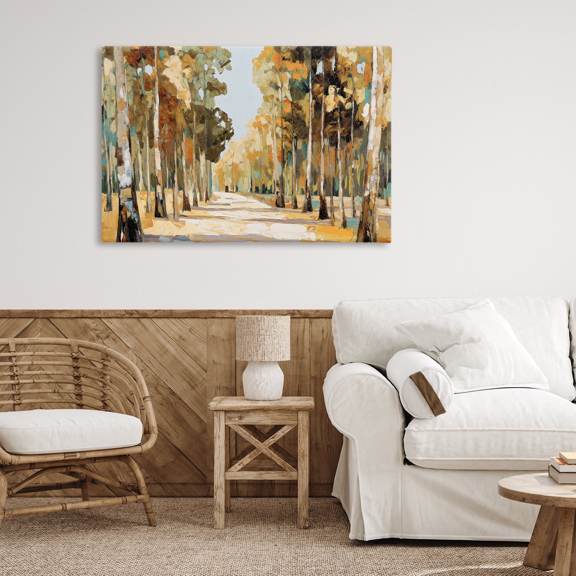 Stupell Industries Modern Impressionist Fall Forest Canvas Wall Art, design by Gina Kelly