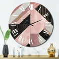 thumbnail image 3 of Designart "Refined Marble Granite Agate with Gilded Touches XI" Modern Geometric Oversized Wall Clock, 3 of 5
