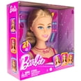 thumbnail image 1 of Set de cabezales para peinar Just Play, muñeca Barbie para niñas con cepillo de pelo, 1 of 9