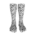 thumbnail image 5 of Kdxio Black Footprints Funny Silky Novelty Funky Long Knee High Socks Soft 3D Print Cosplay Crazy Stockings for Men Women, 5 of 8
