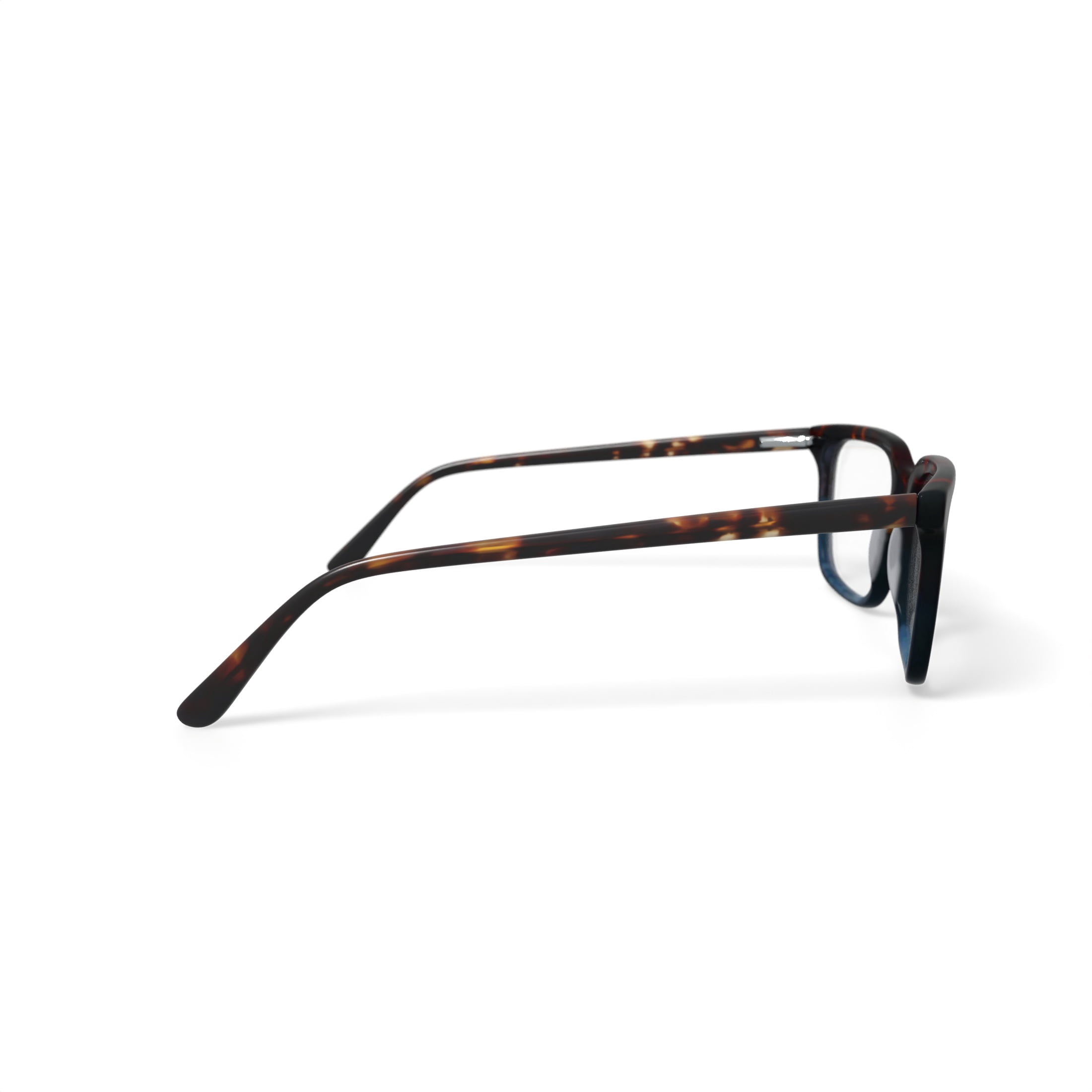 M America Men's VanBuren Square Prescription Eyeglasses with Case, Green/Brown Tortoise