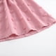 thumbnail image 3 of Vestido de niña de manga larga con cuello redondo, color liso, cuello alto, manga larga, dobladillo con volantes, vestido grande para niña, vestido de poliéster para niña, 3 of 8