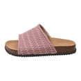 thumbnail image 6 of Rokment Cork Footbed Platform Slides Sandals for Women 2026 Summer Beach Vacation Comfortable Mesh Walking Flat Dress Slip on Slippers Wide Feet Pink Size 9.5, 6 of 7