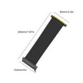 thumbnail image 4 of CNKOO PCI-E Cable PCI-E 16x 3.0 Extension Cord Graphic Card Extender Cable Computer Accessory  Dual 180°  20cm, 4 of 10