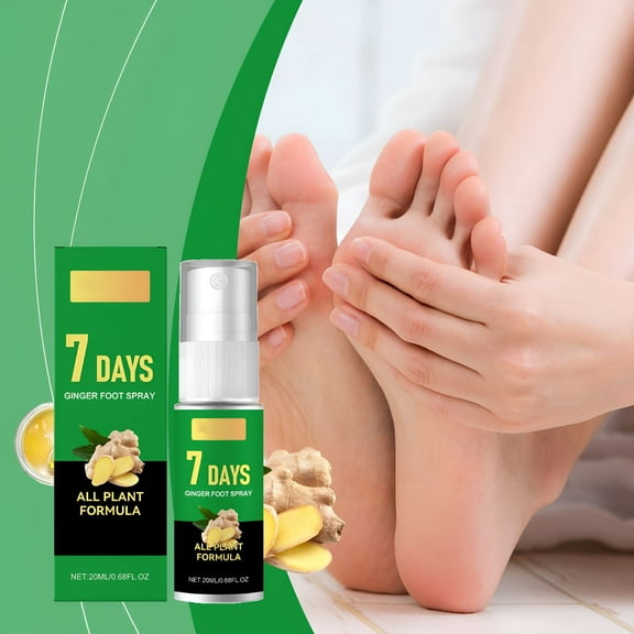 RAGUPEL 7 Day Foot Spray for Smelly Feet & Foot Odor – Ginger Formula for Athlete’s Foot,Itching,Peeling & Discomfort 1PCS