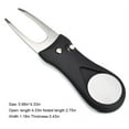 thumbnail image 2 of destyer Pliable Golf Terrain Rainure Réparation Fourche Pitchfork Plastique Poignée en Acier Inoxydable Tête Portable Boule Mettre Pelouse Marqueur Enlever Noir, 2 of 4