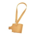 thumbnail image 2 of Porte-gobelet Réglable en Cuir PU Rétro Réutilisable Jaune pour Bouteille d'Eau, 2 of 9